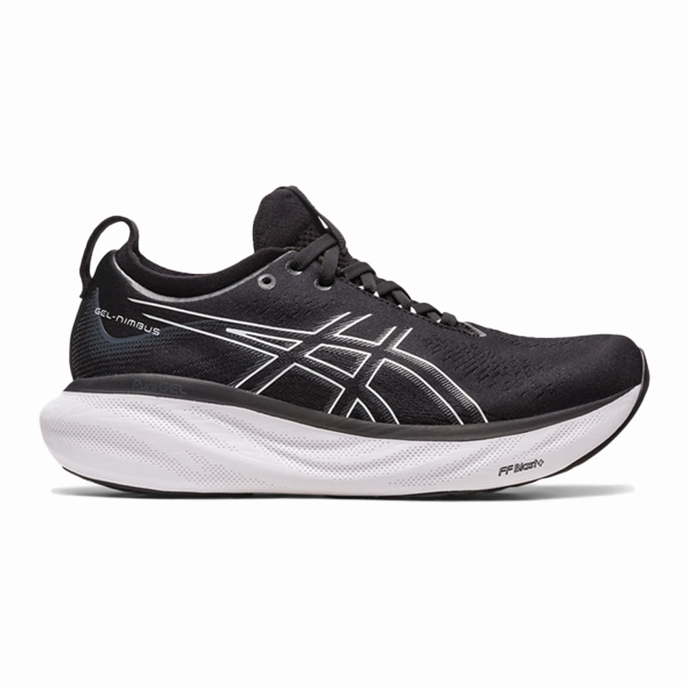 Asics Volleyball Shoes Reviews Women's Asics Gel-Nimbus 25, Black/Pure Silver, 12 B Medium