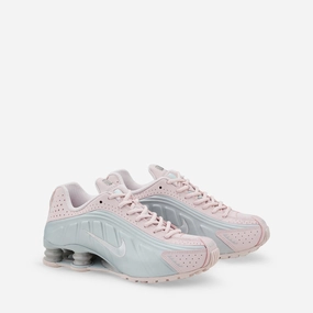 Women's Shox R4 Barely Rose | Metallic Platinum Top Nike Running Shoes