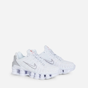 Nike Shoes Forrest Gump Women's Shox TL White | White | Metallic Silver | Max Orange