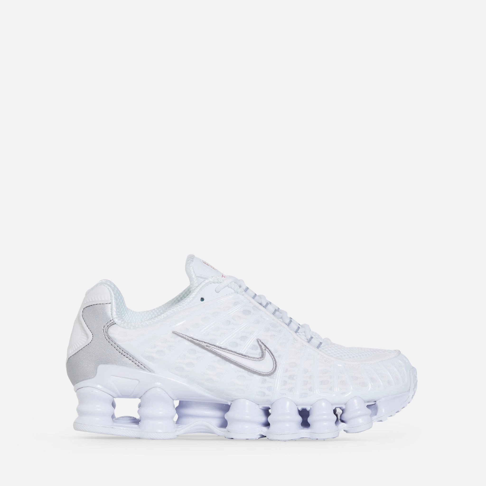 Nike Vapor Zoom Tennis Shoes Women's Shox TL White | White | Metallic Silver | Max Orange