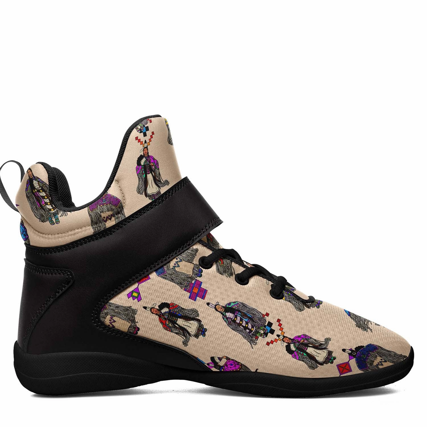 Women's Tradish Dancers Muslin Ipottaa Basketball / Sport High Top Shoes - Black Sole Basketball Shoes Witness 7