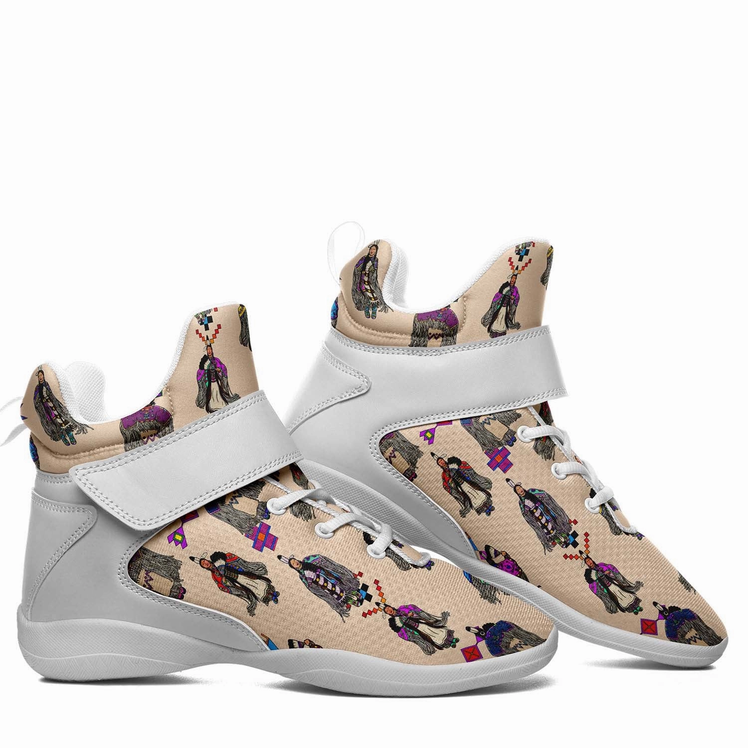 Pro Elevate Basketball Shoes Women's Tradish Dancers Muslin Ipottaa Basketball / Sport High Top Shoes - White Sole