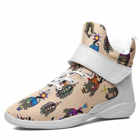 Basketball Shoes With Two Different Colors Women's Tradish Dancers Muslin Ipottaa Basketball / Sport High Top Shoes - White Sole