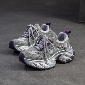 Women Stylish Breathable Mesh Chunky Platform Sneakers Everlane Sneakers