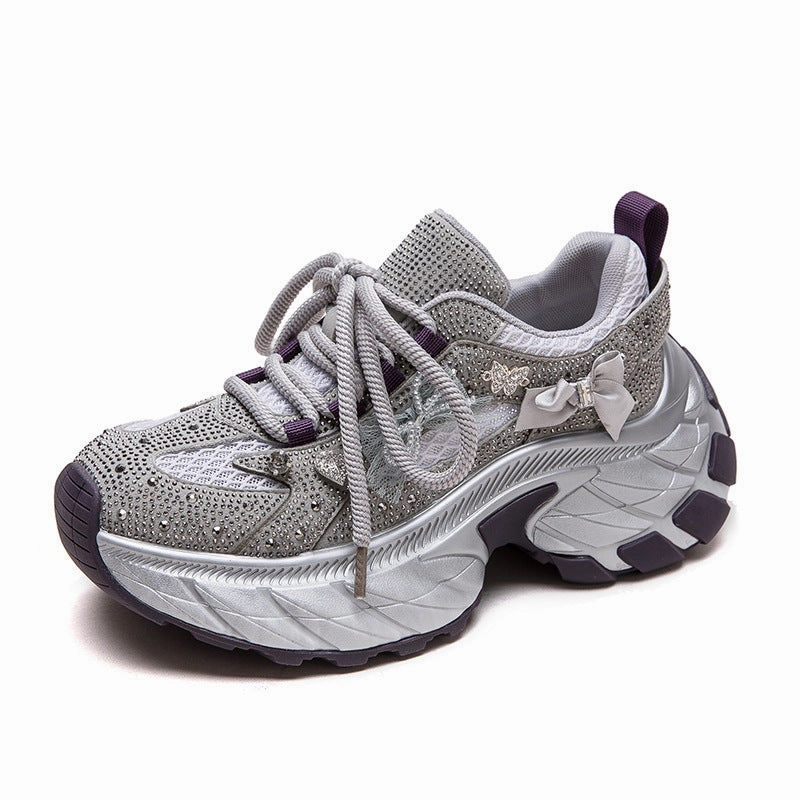 Tods Sneakers Women Stylish Breathable Mesh Chunky Platform Sneakers