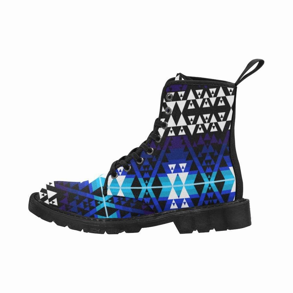 Inch2 Combat Boots Writing on Stone Night Watch Boots for Men (Black)