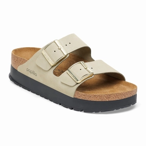Care Papillio Arizona Platform eucalyptus nubuck by Birkenstock