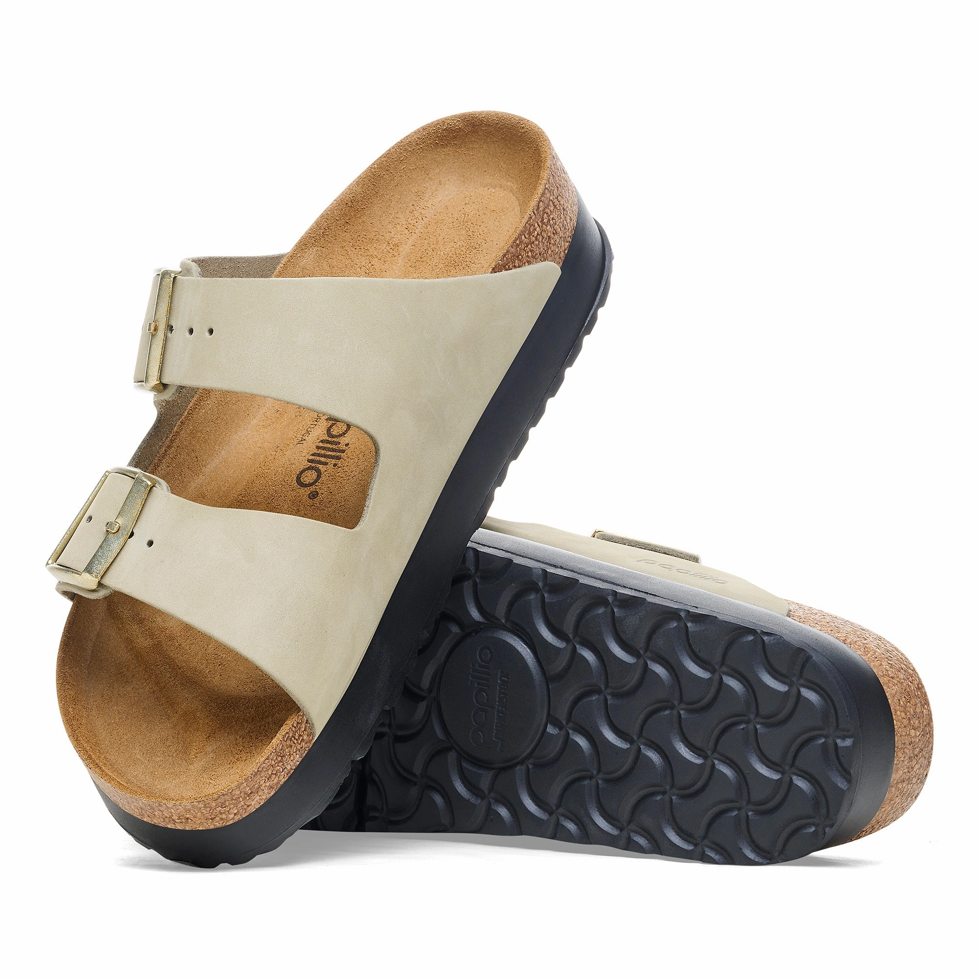 Essentials Papillio Arizona Platform eucalyptus nubuck by Birkenstock