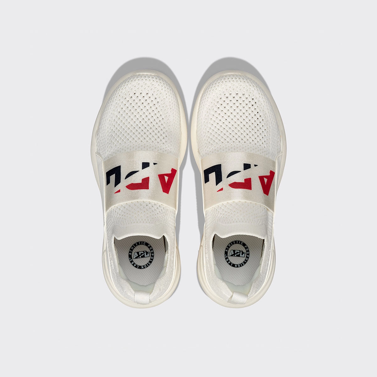 Youth's TechLoom Bliss Ivory / Red / Navy Running Air Shoes