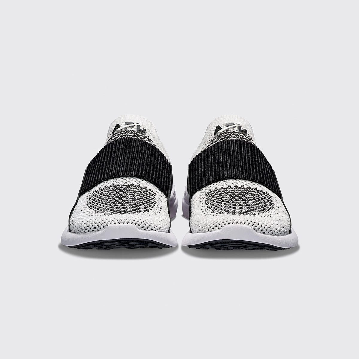Low Heel Drop Running Shoes Youth's TechLoom Bliss White / Black / Black / Ribbed