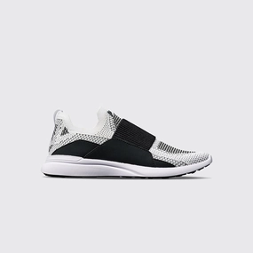 Youth's TechLoom Bliss White / Black / Black / Ribbed Best Running Shoes For Bad Ankles