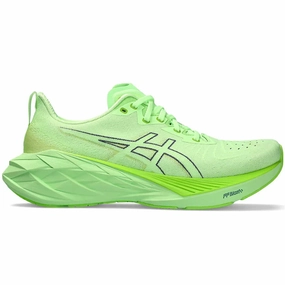 Hyrox Shoes Asics Men's Asics Novablast 4, Illuminate Green/Lime Burst, 7 D Medium