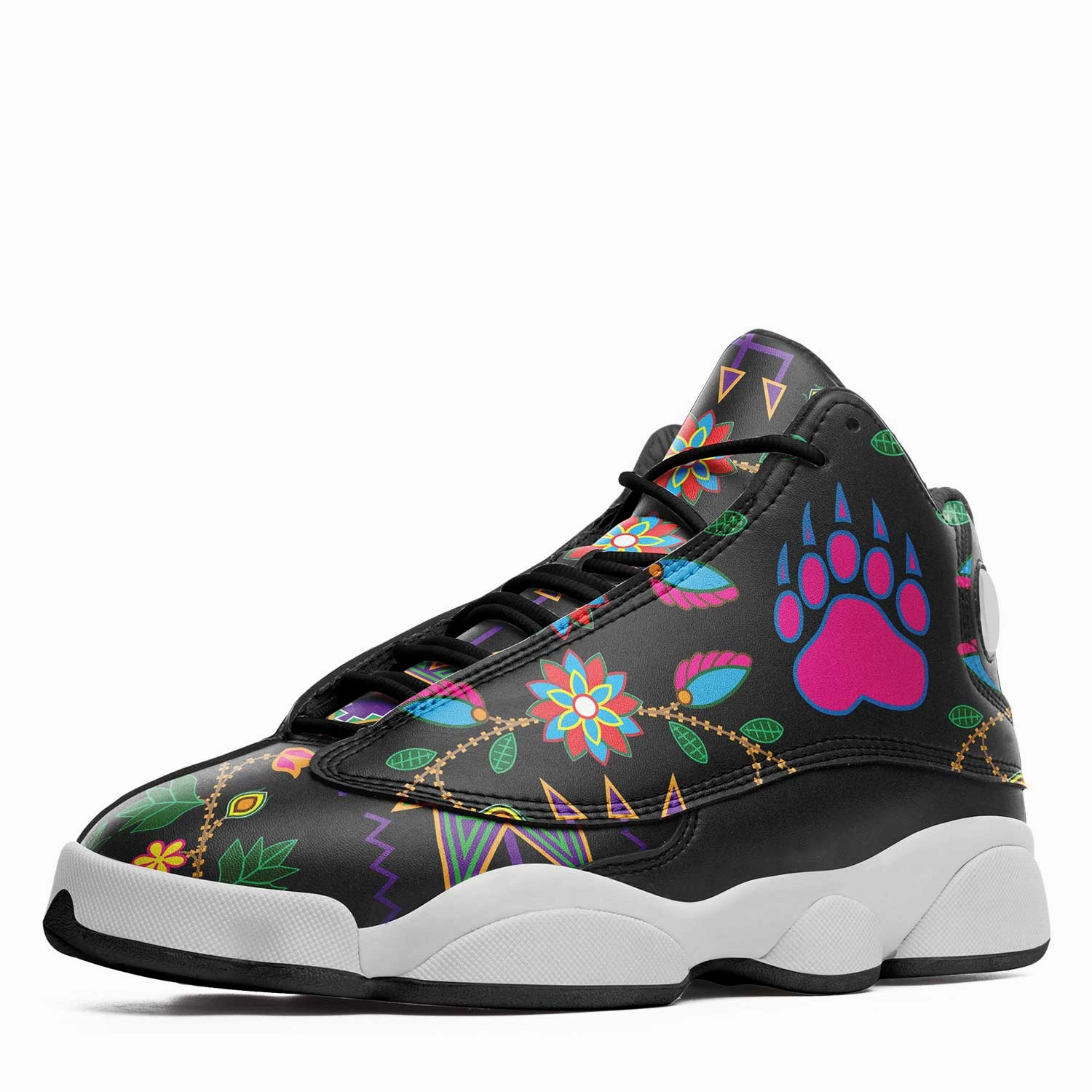 Fearless Basketball Shoes Geometric Floral Fall Isstsokini