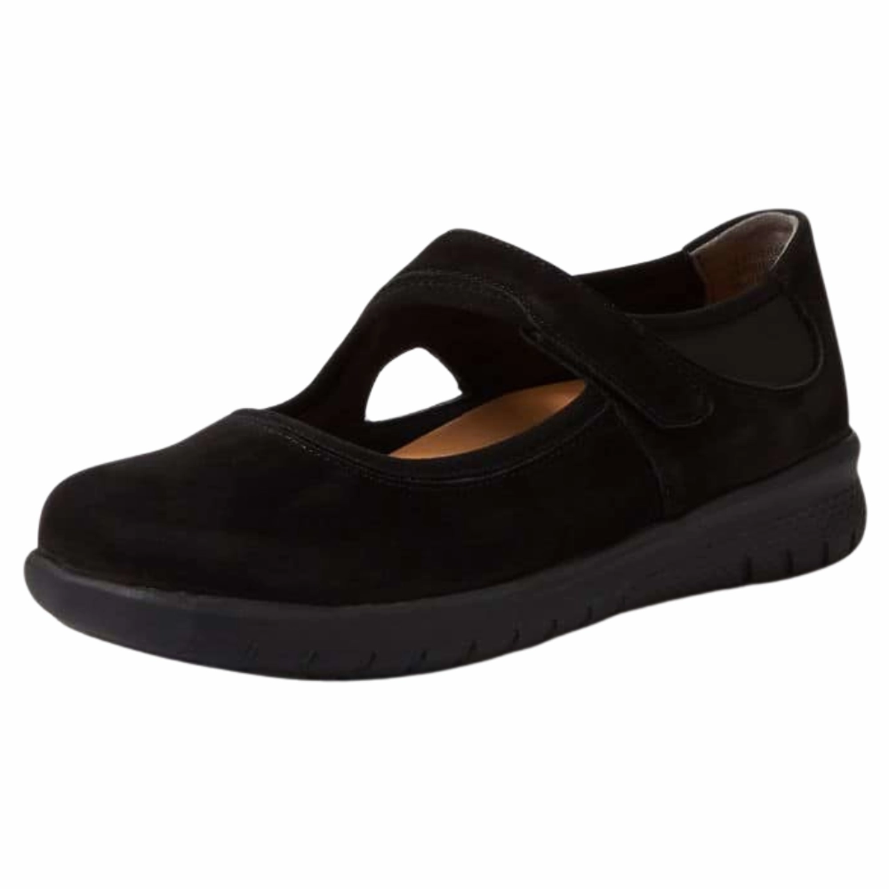 Ziera Silvani Black Nubuck Mary Jane (Women's) Mary Jane Hot Chocolate Shoes
